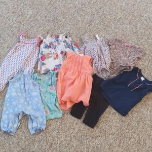 6m lot of baby girl clothes